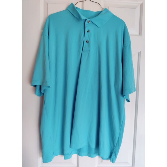 Grand Slam Golf Polo Blue Shirt Top Mens Size XXL 2X Light Blue 100% Polyester - Picture 4 of 11